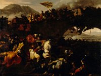 GG 421  GG 421, Jan van Huchtenburgh (1647-1733), Eine Schlacht König Karls XII. von Schweden, Leinwand, 134 x 151 cm : Ereignisse, Personen